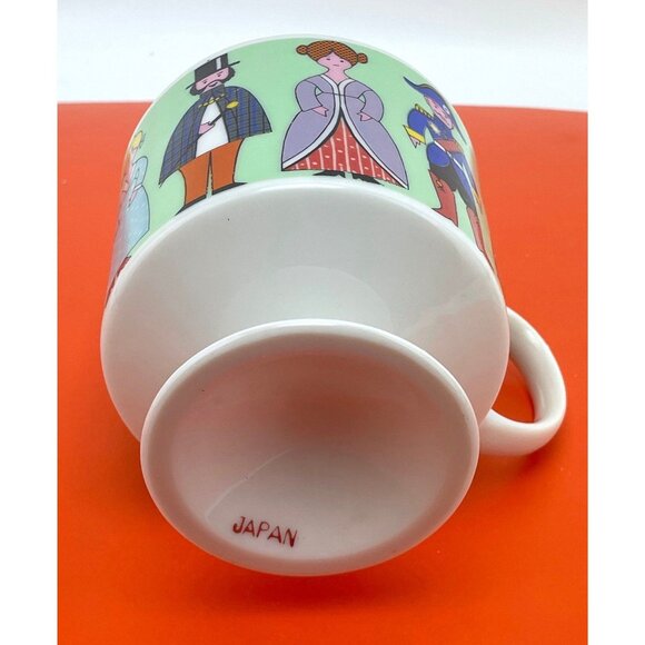 Vintage 70s coffee cup, Irish coffee, ceramic footed mug, Japan - Picture 9 of 10